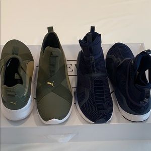 Olive Puma’s and navy blue - sold separately